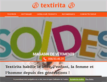 Tablet Screenshot of magasintextirita.com